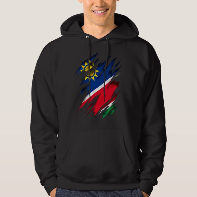 Veste À Capuche Drapeau Namibie (Devant)