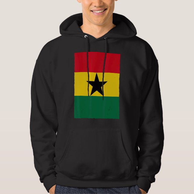 Veste À Capuche Drapeau national du Ghana Vintage (Devant)