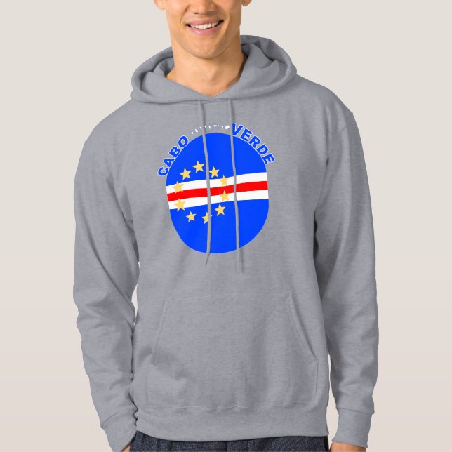 Veste À Capuche Drapeau ovale Cabo Verde (Devant)
