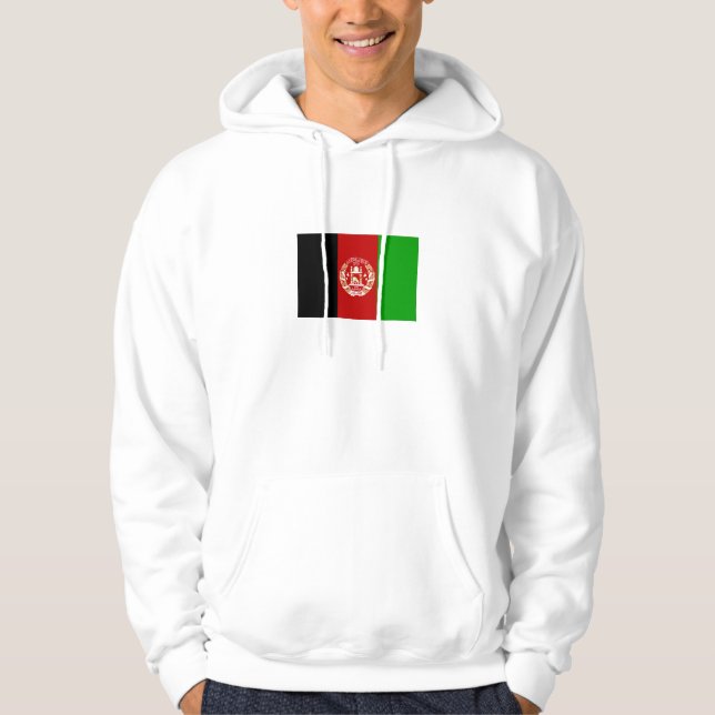 Veste À Capuche Drapeau patriotique de l'Afghanistan (Devant)