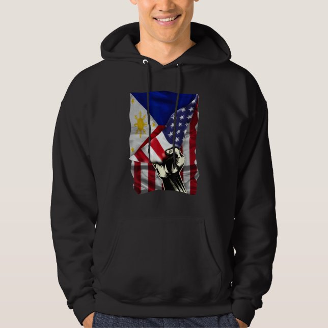 Veste À Capuche Drapeau Philipp Philipp à mi-Filipino (Devant)