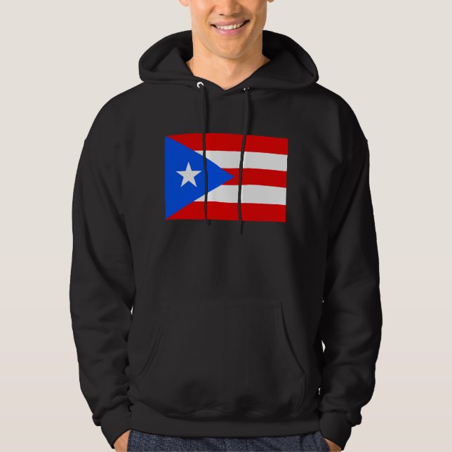 Veste À Capuche Drapeau Porto Rico (Devant)