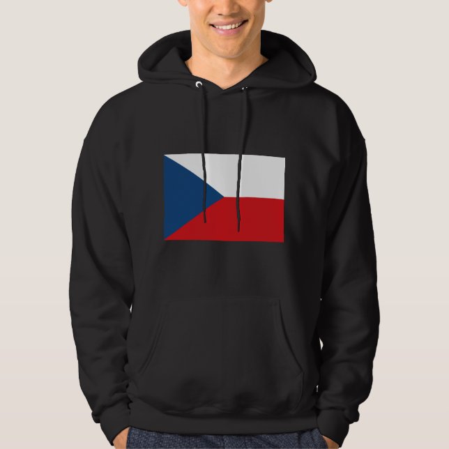 Veste À Capuche Drapeau République tchèque CZ (Devant)