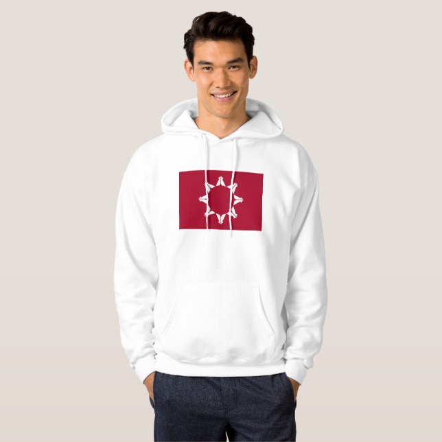 Veste À Capuche Drapeau sioux oglala lakota (Devant entier)