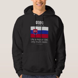 Veste À Capuche Drapeau slovaque américain Fête des pères slovaque