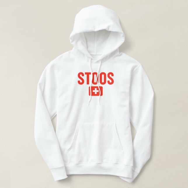 Veste À Capuche Drapeau STOOS Suisse (Design devant)