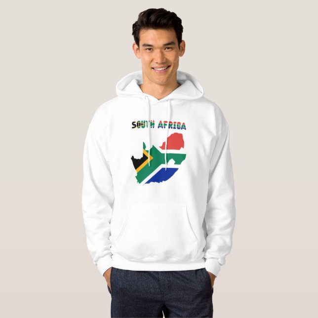 Veste À Capuche Drapeau sud-africain (Devant entier)
