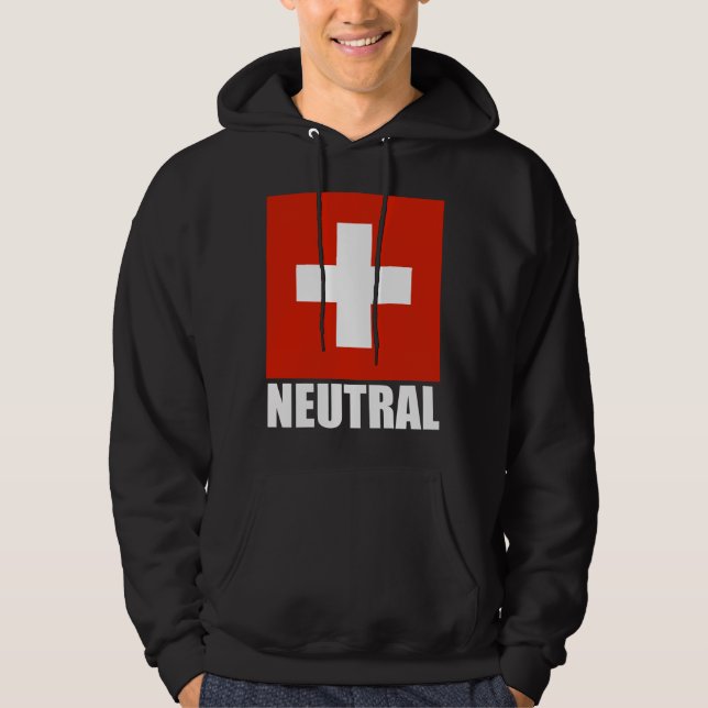 Veste À Capuche (Drapeau suisse) sweatshirt à capuchon NEUTRE (Devant)