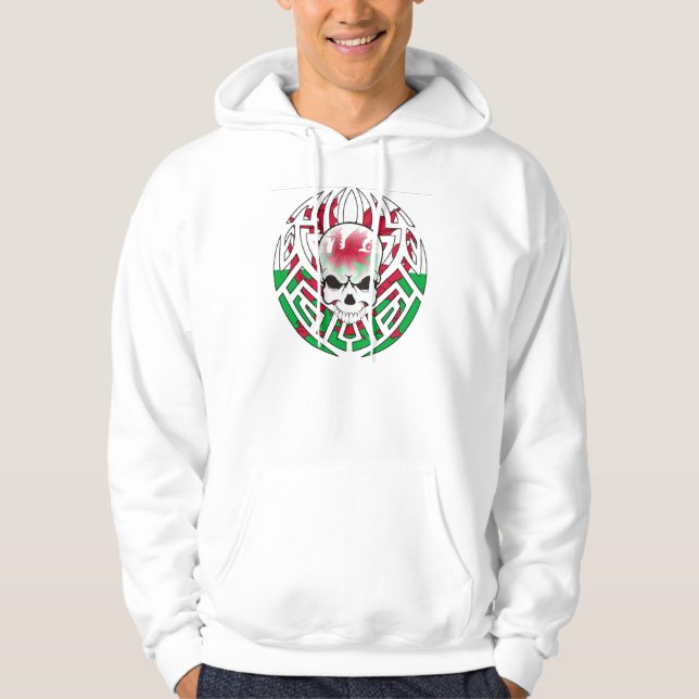 Veste À Capuche Drapeau tribal/crâne de Gallois (Devant)