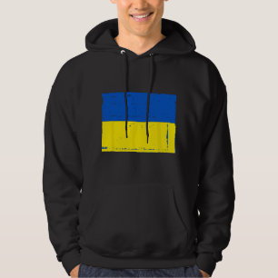 Veste À Capuche Drapeau ukrainien vintage d'Ukraine