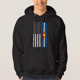 Veste À Capuche Drapeau Usa Colorado Vintage Fierté Voyage à