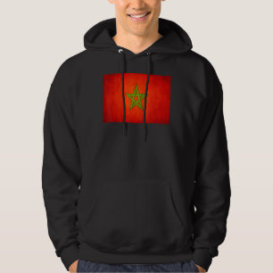 Veste À Capuche Drapeau Vintage Du Maroc Pour Marocains Drapeau Ma