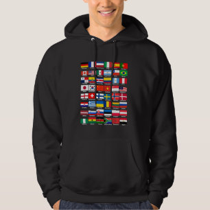 Veste À Capuche Drapeaux Des Pays Du Monde - International