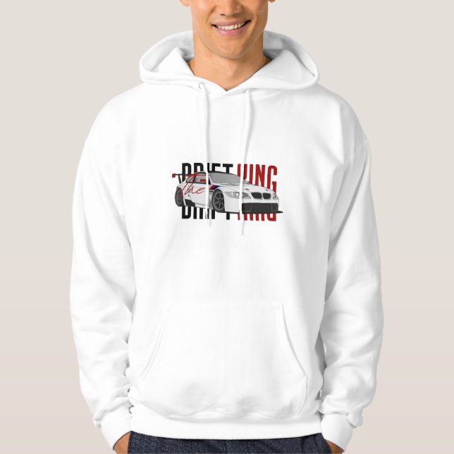 Veste À Capuche Drifting Machine – Speed & Smoke Streetwear Tee &  (Devant)