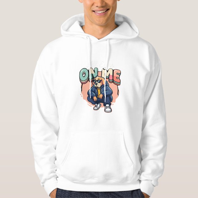 Veste À Capuche Drip Dog Tous les yeux sur moi (Devant)