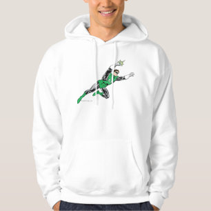 Veste À Capuche Droite verte de mouche de lanterne