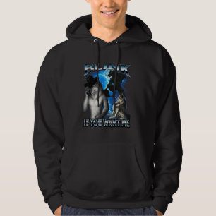 Veste À Capuche Drôle Alpha Wolf mème Lien si vous voulez moi Boot