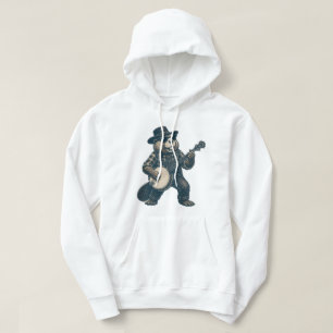 Veste À Capuche Drôle Art de Musique Country Vintage Castor Bluegr