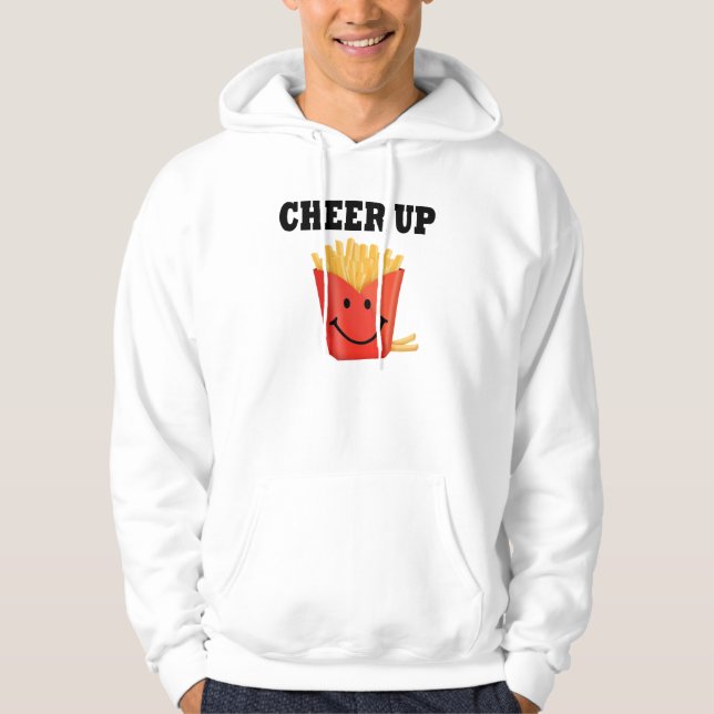 Veste À Capuche Drôle Cheval Up French Fry (Devant)