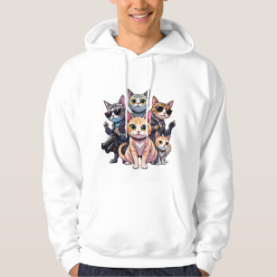 Veste À Capuche Drôle Cool Pull de chats pour Amoureux de les chat