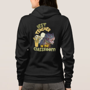 Veste À Capuche Drôle de dinosaure Meilleur enseignant de la class