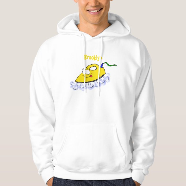 Veste À Capuche Drôle dessin animé linge de fer (Devant)