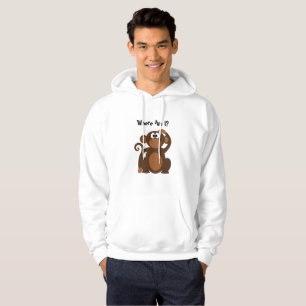 Veste À Capuche Drôle dessin sur singe