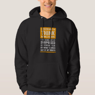 Veste À Capuche Drôle Dire Slogan Je Préfère Ne Pas Réfléchir Avan