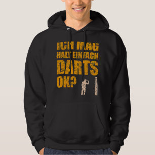 Veste À Capuche Drôle fléchettes Dire Joueur de fléchettes avec Da