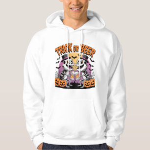 Veste À Capuche Drôle Halloween Trick ou Skeletons de bière