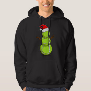 Veste À Capuche Drôle joueur de tennis Snowman cadeau de Noël