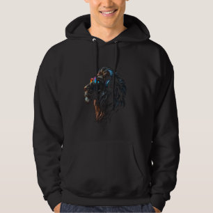 Veste À Capuche Drôle Lion Cool Amoureux des animaux graphique Art