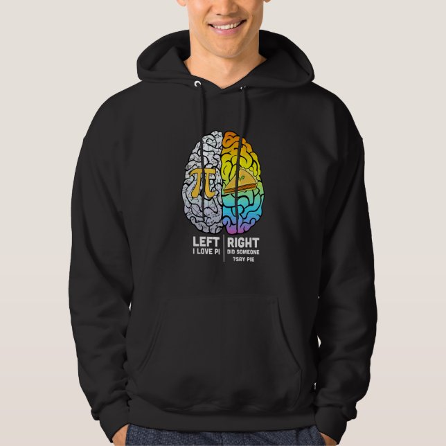 Veste À Capuche Drôle Math Pie Papa Joke Mathématicien I Love Pi B (Devant)