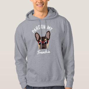 Veste À Capuche Drôle Pardon mon Français Brown Tan French Bulldog