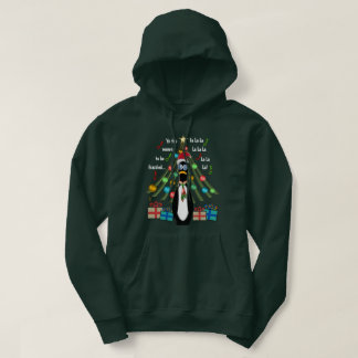 Veste À Capuche Drôle Pingouin rasé Noël Carol
