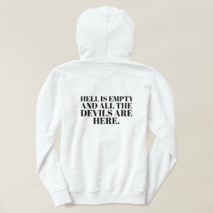 Veste À Capuche Drôle Texte Personnalisé Design Moderne Minimal Ho