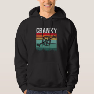 Veste À Capuche Drôle Vintage Vélo Cranky Vélo Rider Vélo Lo