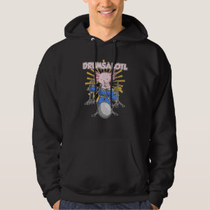 Veste À Capuche Drumsalotl Mexicain Amphibian Drums Animal Drummer