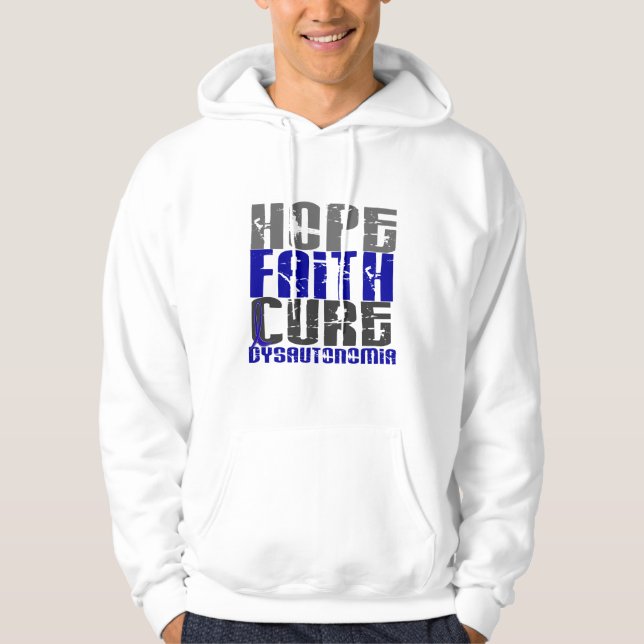 Veste À Capuche Dysautonomie de traitement de foi d'espoir (Devant)