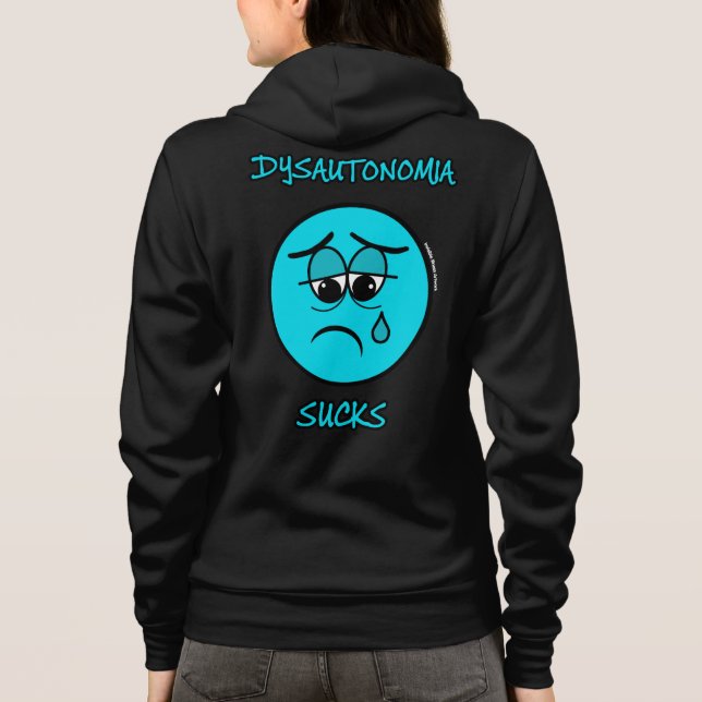 VESTE À CAPUCHE DYSAUTONOMIE SUCKS (Dos)