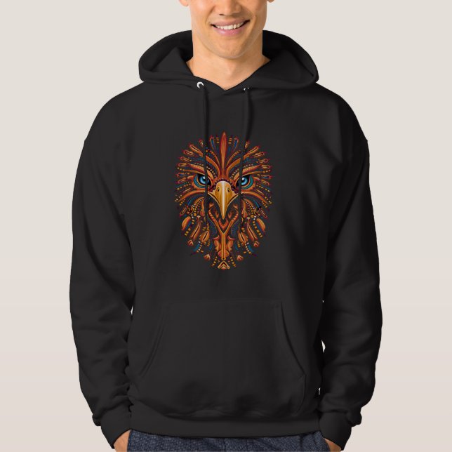 Veste À Capuche Eagle Huichol México Aztec (Devant)