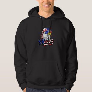 Veste À Capuche Eagle Mullet 4 juillet États-Unis Drapeau américai