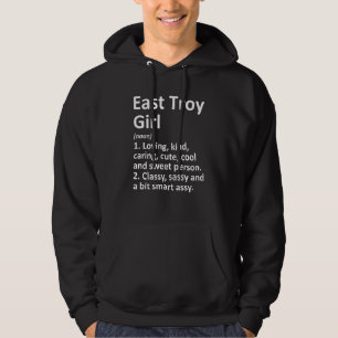 Veste À Capuche East Troy Girl Wi Wisconsin Funny City Accueil Rac