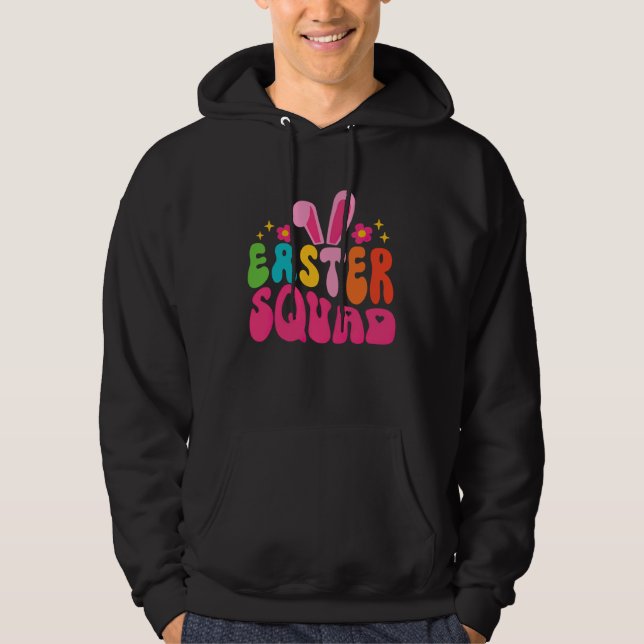 Veste À Capuche Easter Squad Bunny Rabbit Face  Easter Day Women G (Devant)