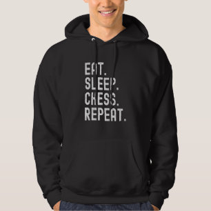 Veste À Capuche Eat Sleep Chess Répéter Drôle Joueur d'échecs