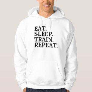 Veste À Capuche Eat, Sleep, Train, Repeat