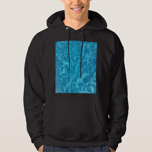 Veste À Capuche Eau de piscine bleu ciel cristallin (Devant)