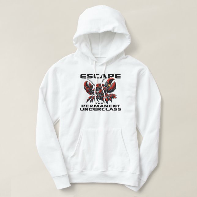 Veste À Capuche Échappez à la sous-classe permanente OpenClaw Lobs (Design devant)