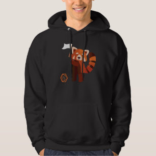 Veste À Capuche Échec Panda roux Pandas roux Animal Graphique