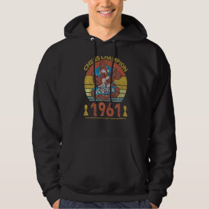 Veste À Capuche Échecs 1961 Pas mon Elo C'est mon année de naissan